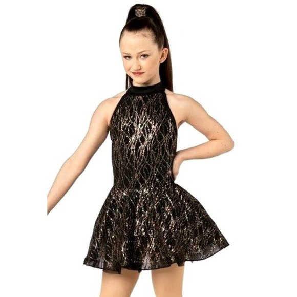 Weissman Rotten To The Core Dance Costume Jazz Tap Halloween Recital Sz LC - Picture 1 of 5